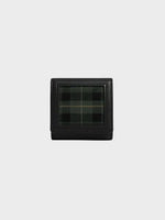 Compact Wallet Black Check